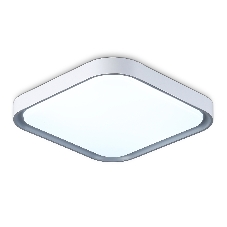 Потолочный светодиодный светильник Ambrella light FZ1256 WH/GR белый/серый 27W 5000K 350*350*60 (Без ПДУ)