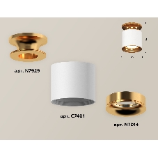 Светильник Ambrella Light XS7401122 SWH/PYG белый песок/золото желтое полированное MR16 GU5.3 (N7929, C7401, N7014)