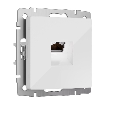 Розетка Ethernet RJ-45 cat. 6A экранированная (белый)