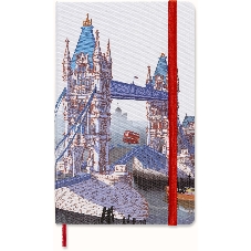 Блокнот Moleskine LIMITED EDITION I AM LONDON LEQP060IAMLO Large 130х210мм, 240 страниц, слоновая кость страницы линейка, твердая обложка, белый