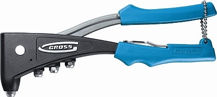 Заклепочник литой усиленный Gross 40403 заклепки 2,4-4,8 мм