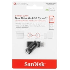 Флешка USB 256Gb SanDisk Ultra Dual, USB 3.0 - USB Type-C