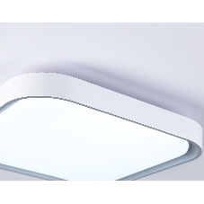 Потолочный светодиодный светильник Ambrella light FZ1256 WH/GR белый/серый 27W 5000K 350*350*60 (Без ПДУ)