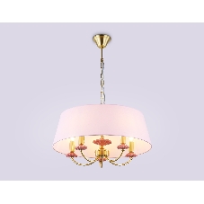 Люстра Ambrella light LH75021/5 GD/PI золото/розовый E14/5 max 40W D550*730
