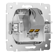Розетка Ethernet RJ-45 cat. 6A экранированная (белый)