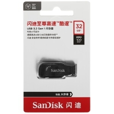 Флешка USB 32Gb SanDisk CZ410 Ultra Shift, USB 3.0, черный