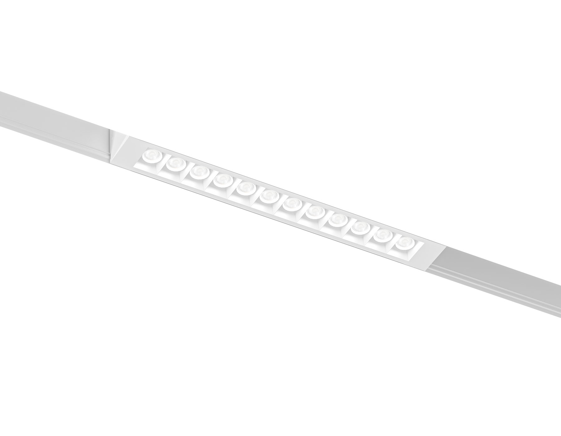Трековый линейный светильник Ambrella light GL8070 WH белый IP20 9W 3000-6000K 220V 24° 220*25*41