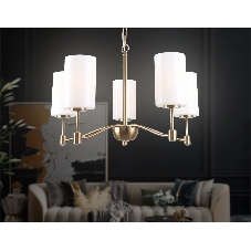 Люстра Ambrella light LH56051/5 BS/FR латунь/белый матовый E14*5 max 40W D590*950