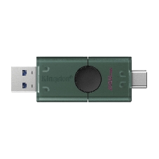 Флешка USB Kingston DataTraveler Duo (DTDEG2/256Gb), 256Gb, USB3.2/Type-C, R/W 150/60, зеленая