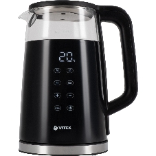 Чайник электрический Vitek VT-8827 1.7л. 2200Вт разноцветный корпус: стекло/металл