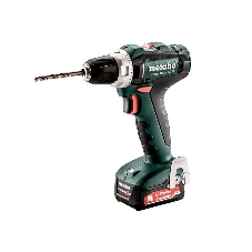 Дрель-шуруповерт Metabo PowerMaxx BS 12 6010365000, 12 В, 2 Ач, 40 Нм, щеточный