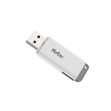 Флешка USB Netac U185 128Gb NT03U185N-128G-20WH, USB 2.0, с колпачком, пластиковая белая