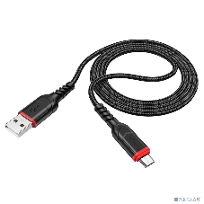 Кабель USB Micro/HOCO HC-44890 X59/1m/2.4A/Нейлон/черный