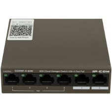 Коммутатор сетевой IP-COM G2206P-4-63W 4x10Base-T/100Base-TX/1000Base-T 2x1000Base-T PoE порты 4 Количество портов PoE+ 4 G2206P-4-63W