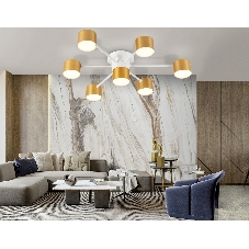 Потолочный светильник Ambrella light FL51725/7 WH/GD белый/золото GX53/7 max 12W 645*135