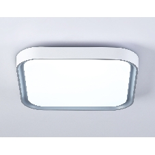 Потолочный светодиодный светильник Ambrella light FZ1256 WH/GR белый/серый 27W 5000K 350*350*60 (Без ПДУ)