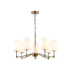 Люстра Ambrella light LH56053/7 BS/FR латунь/белый матовый E14*7 max 40W D680*950