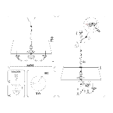 Люстра Ambrella light LH75021/5 GD/PI золото/розовый E14/5 max 40W D550*730