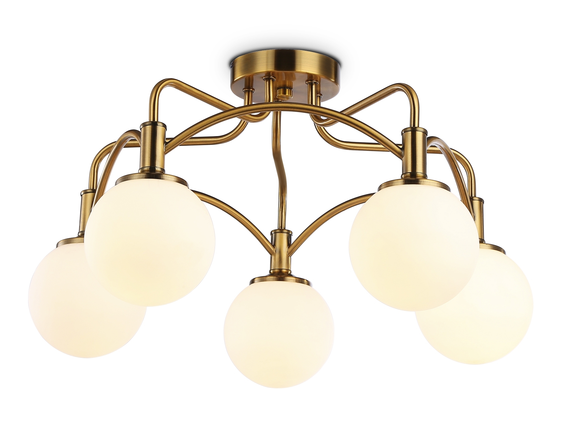 Светильник Ambrella light TR3212/5 GD/FR золото/белый матовый E27*5 max 40W D560*302