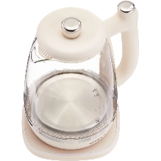 Чайник электрический Vitek VT-WK1072 1.7л. 1800Вт слоновая кость корпус: стекло
