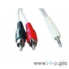 Кабель аудио Gembird Jack3.5/2xRCA, 1.5м