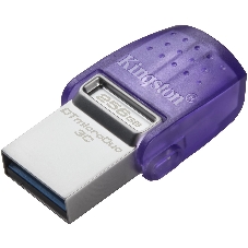 Флешка USB Kingston DataTraveler microDuo 3C (DTDUO3CG3/256GB), 256Gb, USB 3.2 Gen 1/Type-C, R/W 200/15, фиолетовый