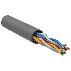 Кабель связи витая пара U/UTP, кат.6 4x2х23AWG solid, LSZH, 305м, серый Кабель связи витая пара U/UTP, кат.6 4x2х23AWG solid, LSZH, 305м, серый