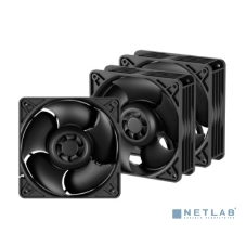 Комплект вентиляторов для корпуса Arctic S12038-4K 3 Pack черный, 120 мм, 4000 об/мин, 4 pin