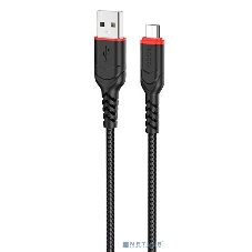 Кабель USB Micro/HOCO HC-44890 X59/1m/2.4A/Нейлон/черный