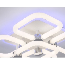 Потолочный светодиодный светильник FA3861/4+1 WH белый 70W 3000K-6400K+RGB 400*400*115 (ПДУ РАДИО 2.4G)