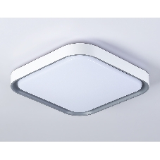 Потолочный светодиодный светильник Ambrella light FZ1256 WH/GR белый/серый 27W 5000K 350*350*60 (Без ПДУ)
