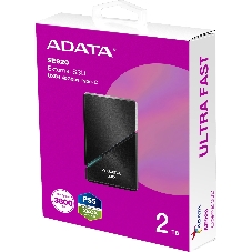 Внешний SSD ADATA SE920, 2Tb, USB 4 Type-C, R/W 3800/3700, черный