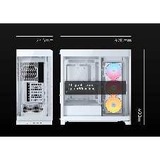 Корпус Corsair 4500X RS-R ARGB White, Midi-Tower, белый, 3 x 120 мм