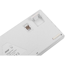 Клавиатура беспроводная Acer OKR302 (ZL.KBDEE.016), USB, Bluetooth/Радиоканал, белый