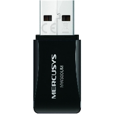 Сетевой адаптер USB2.0 адаптер Mercusys MW300UM, 300 Мбит/с, компактный