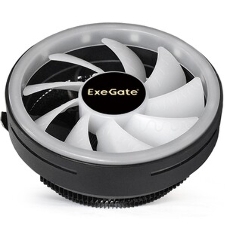 Кулер для процессора ExeGate Dark Magic EE126R-PWM.RGb черный, 120 мм, алюминий, 2000 об/мин, 24 дБ, 4 pin, 100 Вт, 67 мм