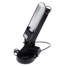 Лампа настольная Camelion KD-017A С0211W черный в к-те база+струбцина