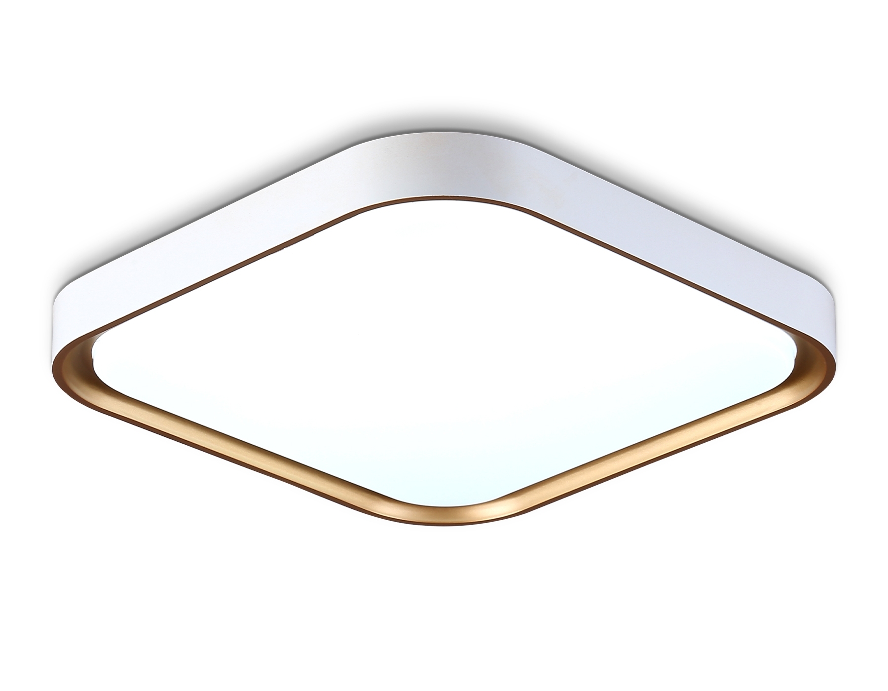 Потолочный светодиодный светильник Ambrella light FZ1259 WH/GD белый/золото 27W 5000K 350*350*60 (Без ПДУ)