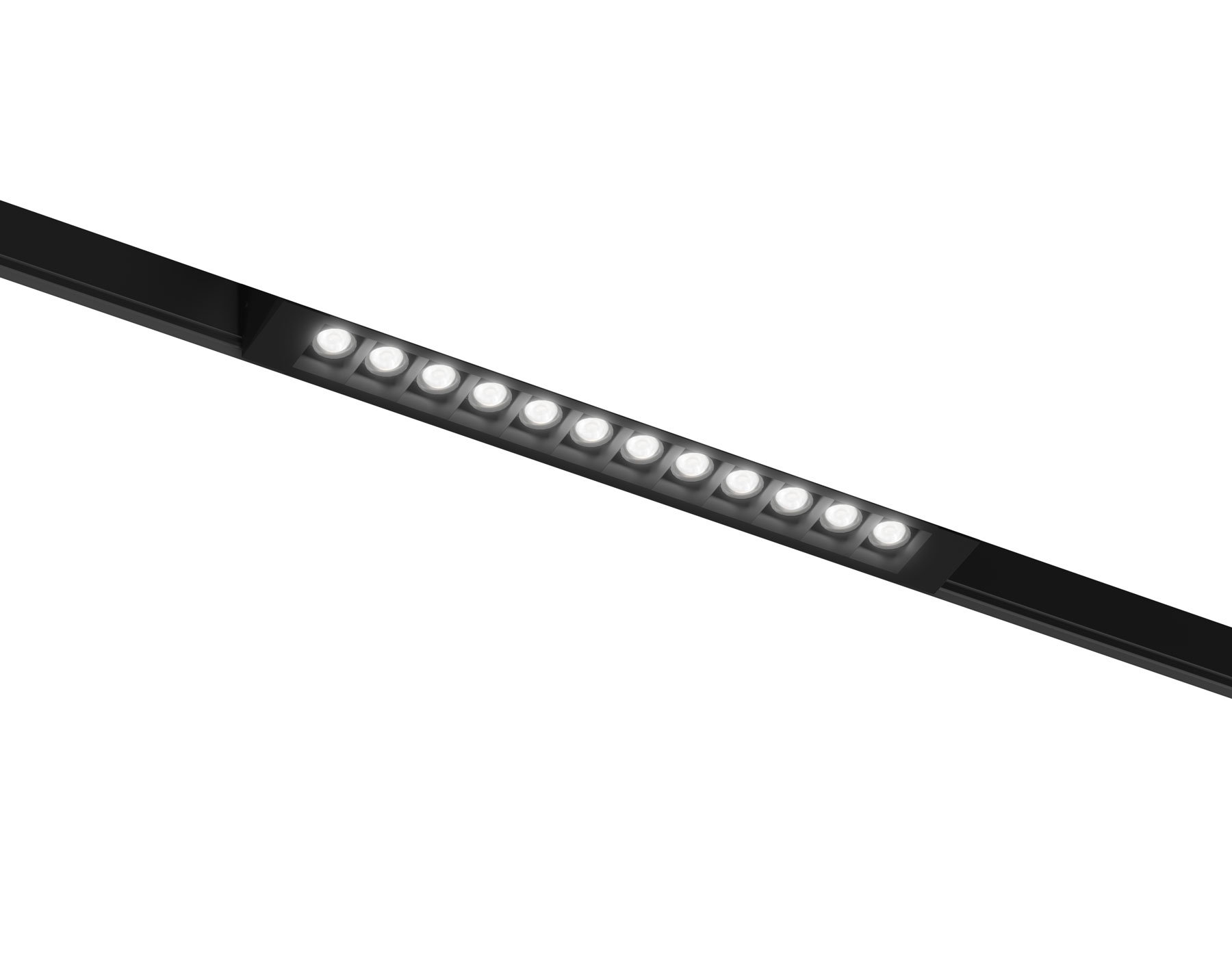 Трековый линейный светильник Ambrella light GL8075 BK черный IP20 9W 3000-6000K 220V 24° 220*25*41