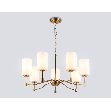 Люстра Ambrella light LH56053/7 BS/FR латунь/белый матовый E14*7 max 40W D680*950