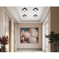 Светильник встраиваемый TU5230 BK черный IP20 GX70 D150*150*52
