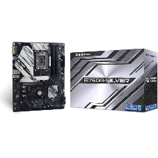 Материнская плата Biostar B760A-SILVER, LGA1700, Intel B760, 4xDDR5, 4xSATA, 3xM.2, 1xPCIe 5.0 x16, DisplayPort, HDMI, 1x2.5Gb LAN, USB Type-C, 3x3.5 мм, 7.1, ATX