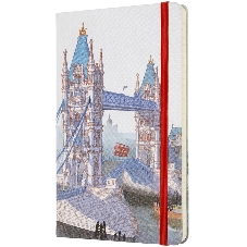 Блокнот Moleskine LIMITED EDITION I AM LONDON LEQP060IAMLO Large 130х210мм, 240 страниц, слоновая кость страницы линейка, твердая обложка, белый