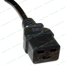 Шнур питания Lanmaster C19-C20, 3х1.5, 220В, 16А, черный, 2 метра