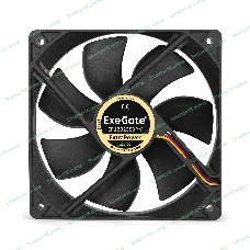 Вентилятор для корпуса ExeGate ExtraPower EP12025S3PM черный, 120 мм, 1800 об/мин, 28 дБ, 3 pin