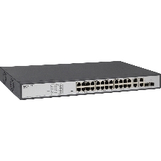 Коммутатор неуправляемый PoE ORIGO Unmanaged Switch 26x1000Base-T (24x1000Base-T PoE), 2xCombo 1000Base-T/SFP, PoE Budget 370W, Long-range PoE up to 250m, 19