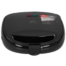 Вафельница BQ ST2001 черный, 4 in 1. MultiChef, 800 Вт, многофункциональный прибор 4 в 1, 4 пары панелей в комплекте: гриль, венские вафли, сэндвич, орешки, антипригарное покрытие панелей Non-Stick PRO, равномерный нагрев, вертикальное хранение, отсек для хранения шнура, 2 индикатора работы: нагрева и питания, диапазон температур нагрева: 230 °С, ненагревающаяся ручка, противоскользящие ножки, длина шнура: 0.7 м, напряжение: 220-240 В, 50-60 Гц, защита от поражения электротоком: класс I