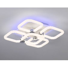 Потолочный светодиодный светильник FA3861/4+1 WH белый 70W 3000K-6400K+RGB 400*400*115 (ПДУ РАДИО 2.4G)