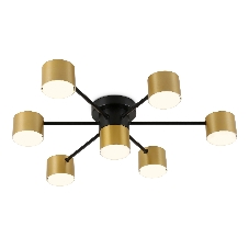 Потолочный светильник Ambrella light FL51726/7 BK/GD черный/золото GX53/7 max 12W 645*135