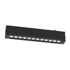 Трековый линейный светильник Ambrella light GL8075 BK черный IP20 9W 3000-6000K 220V 24° 220*25*41
